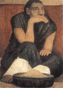 Diego Rivera The woman sale powder oil painting artist